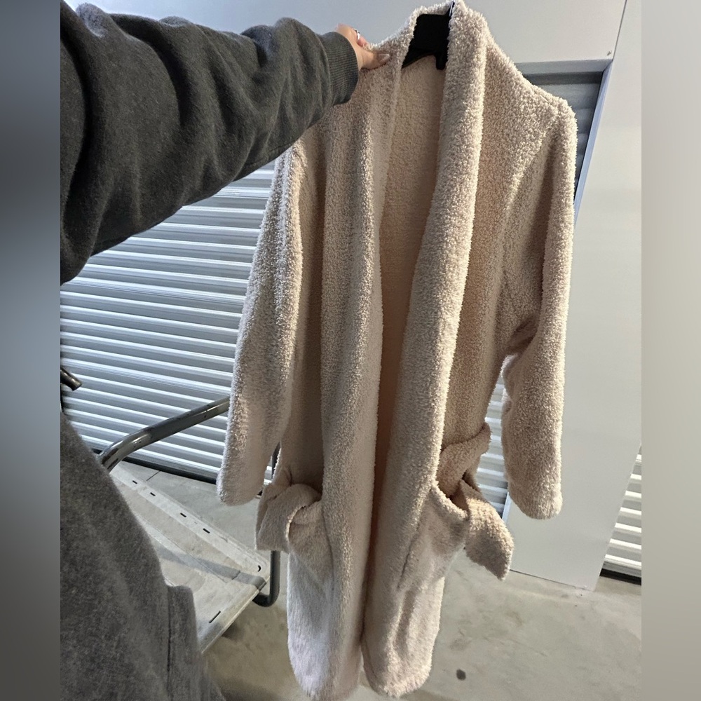 Pottery Barn Cream Textured Fleece